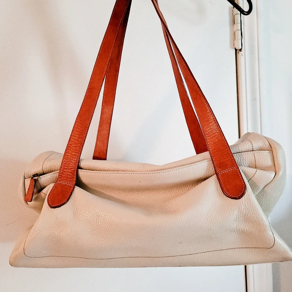 Italian Petusco Leather Hobo Handbag - Picture 7 of 12